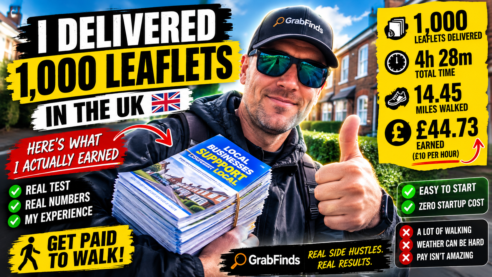 I Delivered 1,000 Leaflets in the UK – Here’s How Much I Earned