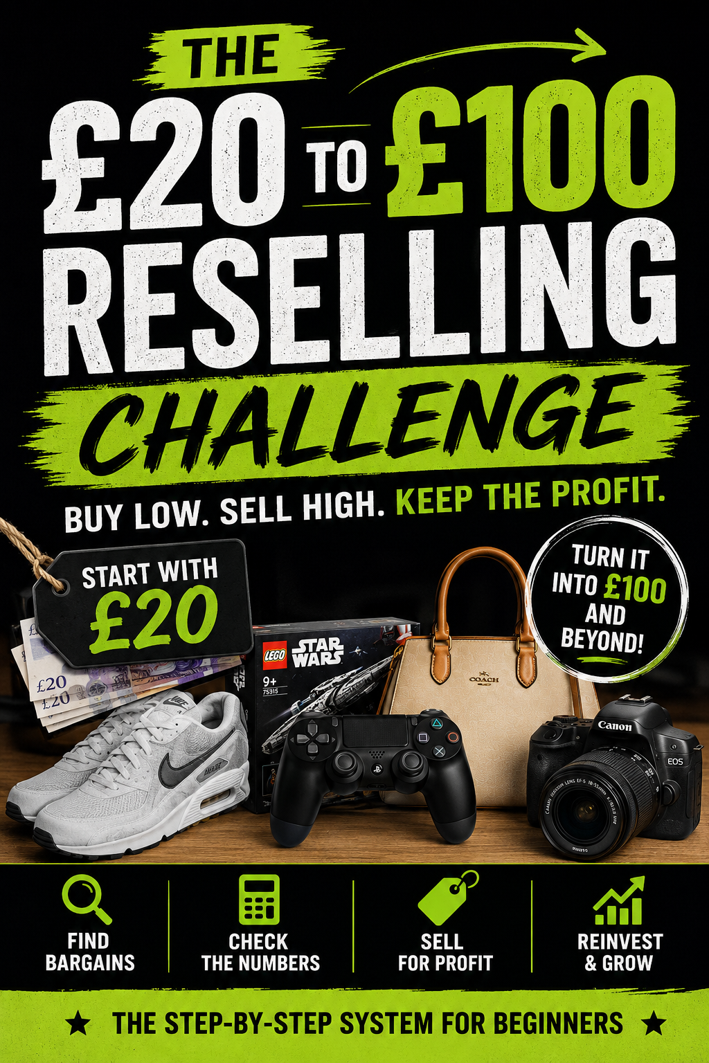 The £20 to £100 Reselling Challenge