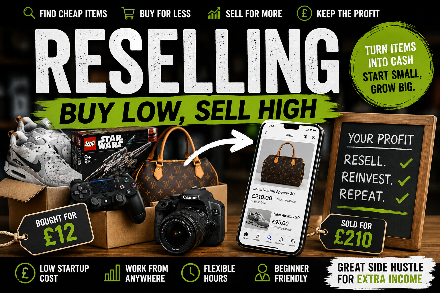 Reselling – Buy Low, Sell High