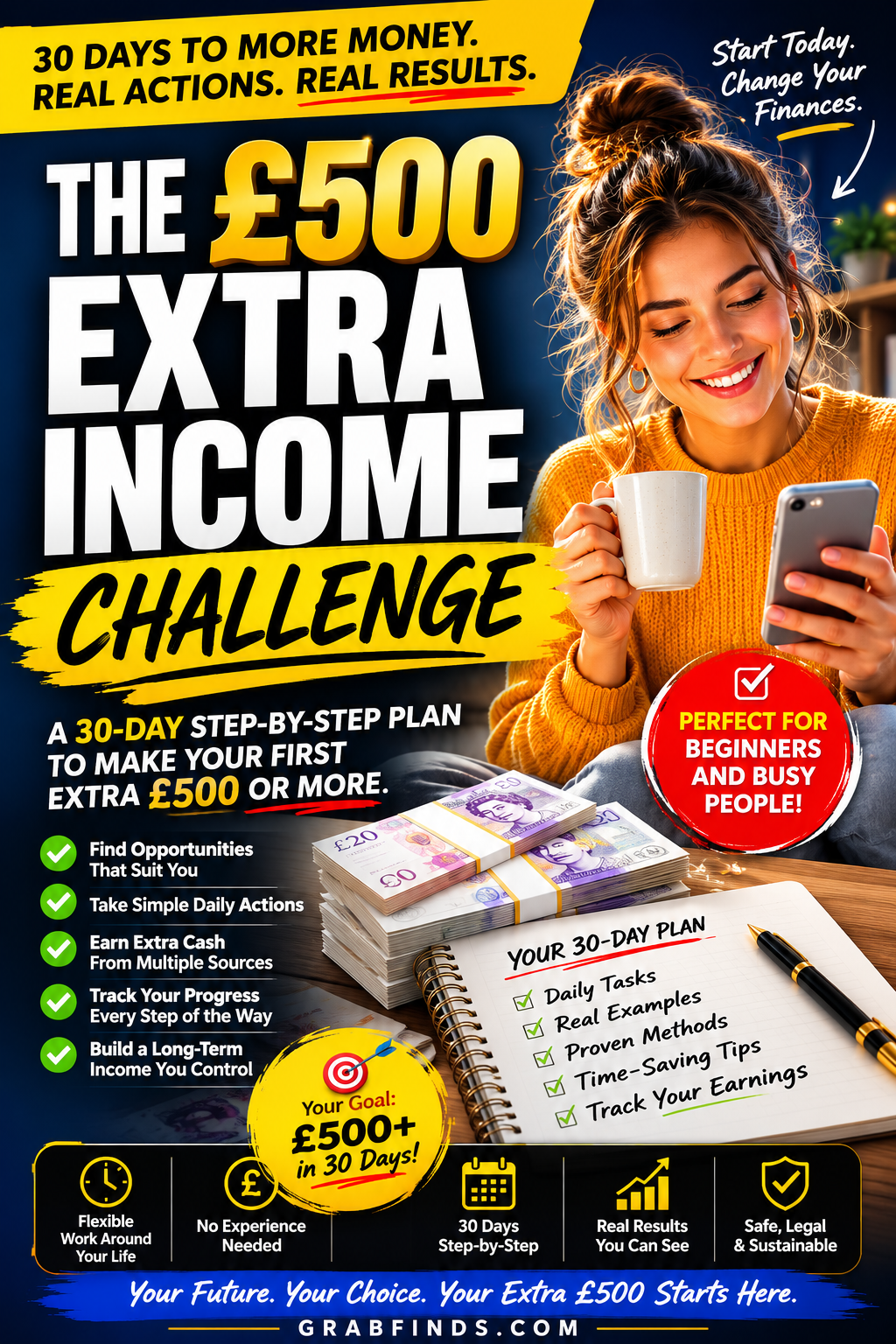 The £500 Extra Income Challenge – 30-Day UK Action Plan