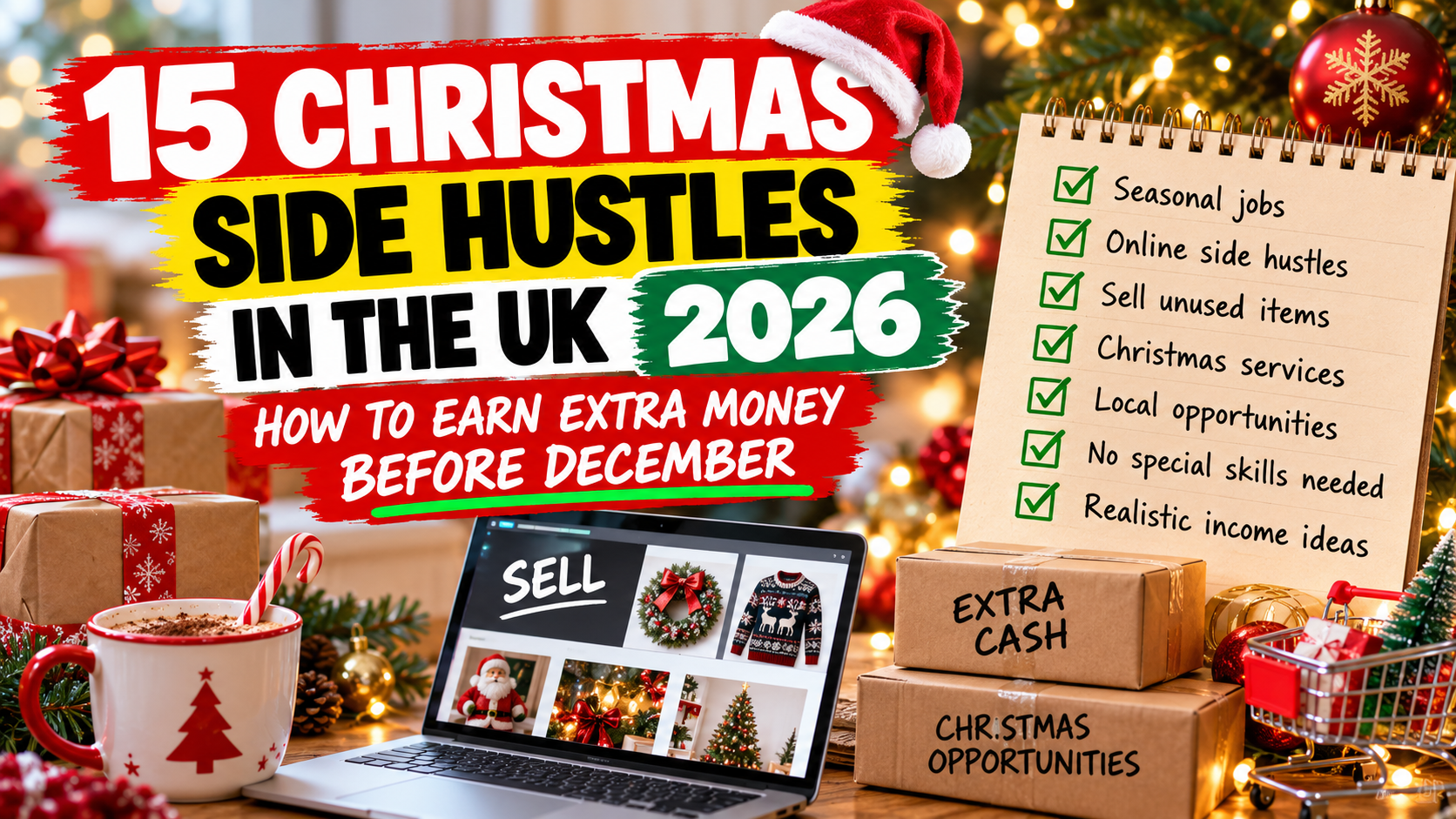 15 Christmas Side Hustles in the UK (2026): How to Earn Extra Money Before December