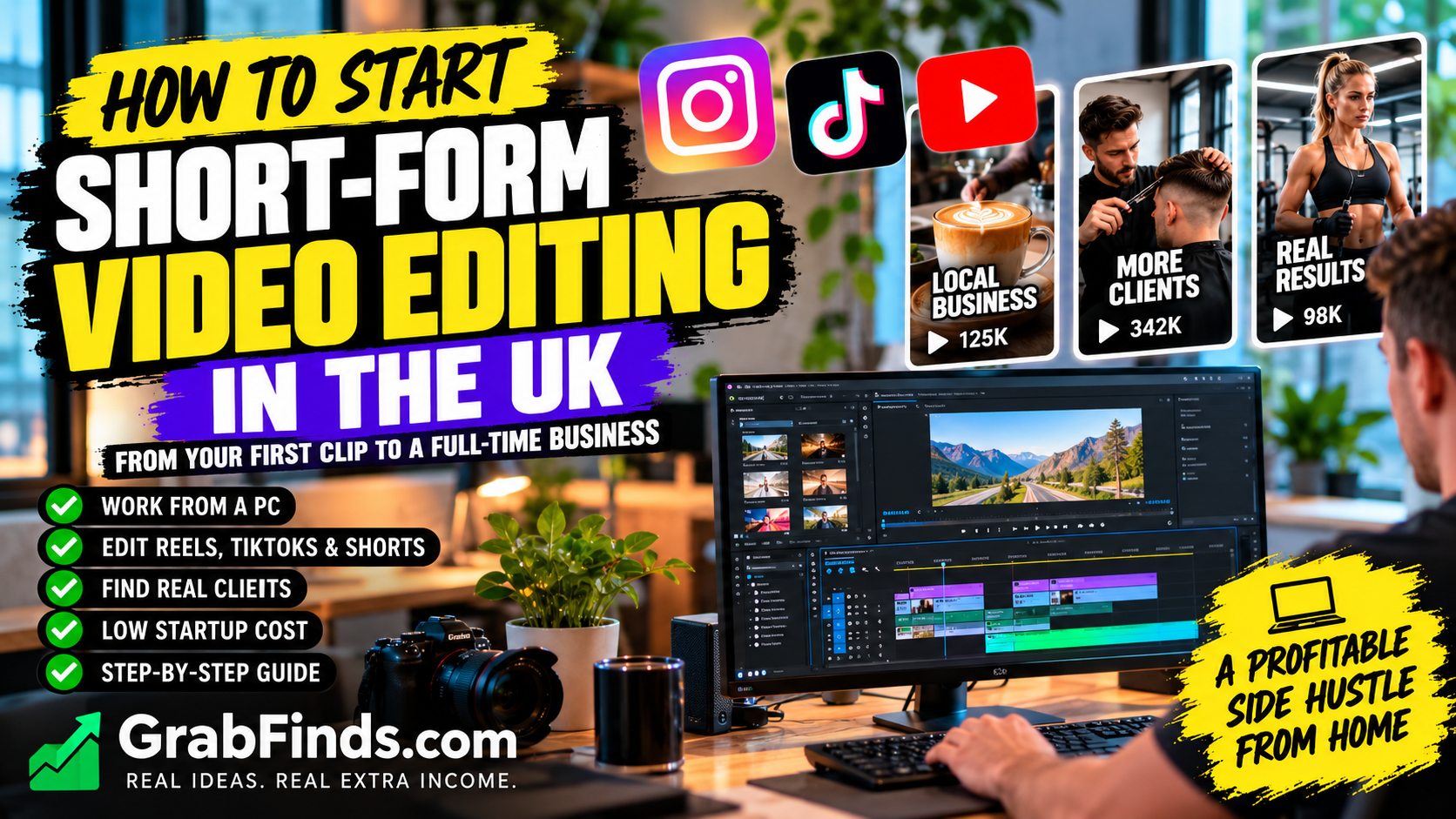 How to Start Short-Form Video Editing in the UK: From Your First Clip to a Full-Time Business