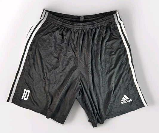 Adidas Mens Shorts Football Black Extra Large Black Aeroready Athletic Running