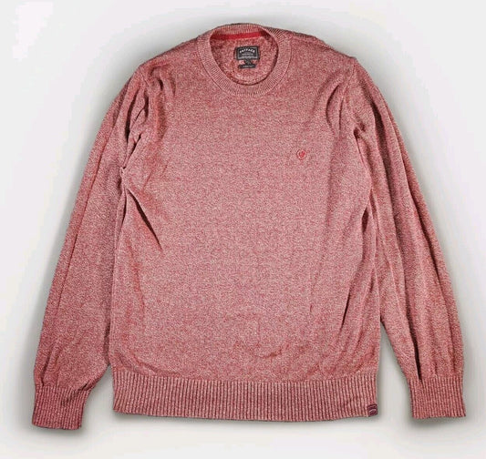 Fat Face Mens Jumper Cashmere Large Red Pullover Winter Sweater Crew Neck Used