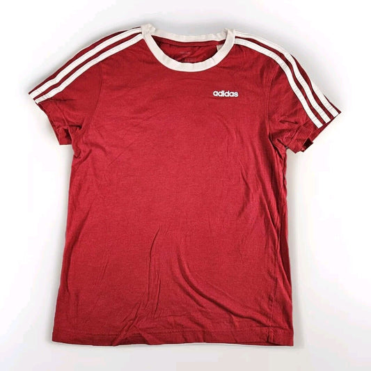 Adidas Shirt Mens Extra Small Red Performance Lightweight Short Sleeve Top Used