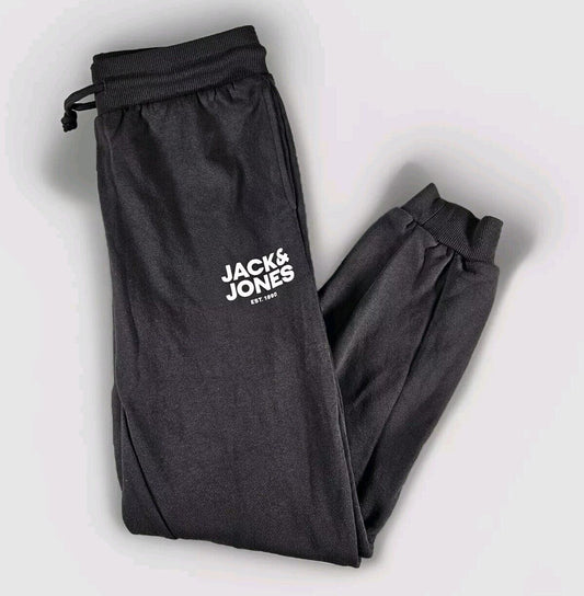 Jack and Jones Mens Pants Small Black Sweat Joggers Athletic Track Sportswear